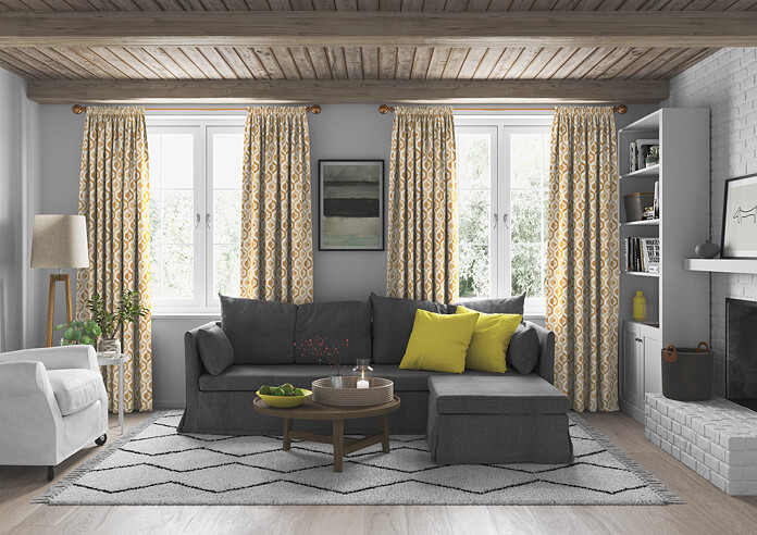 Gusta, Ochre - Made to Measure Curtains - Image 5